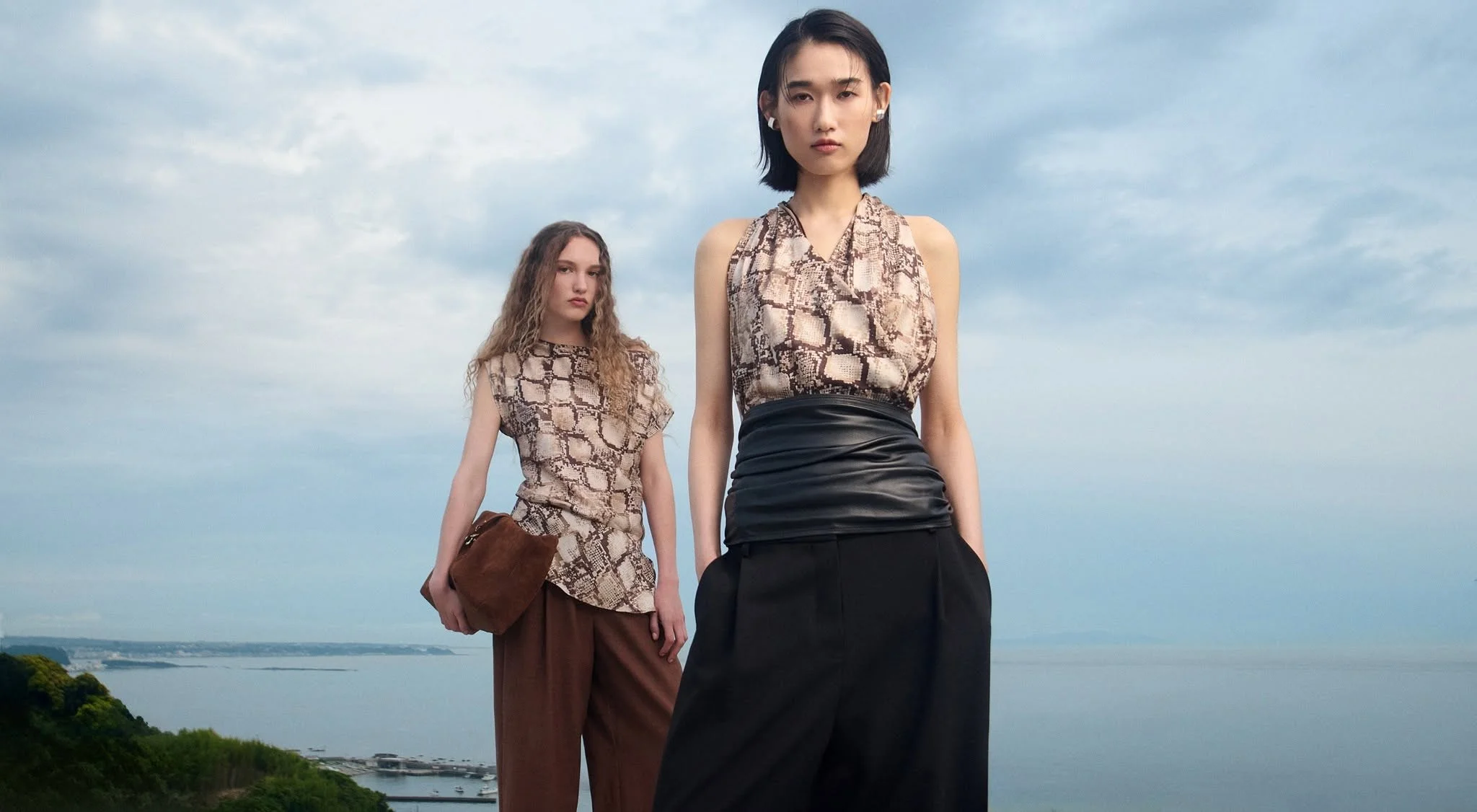 Two Viktoria & Woods models photographed outdoors